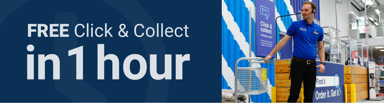 Free Click and Collect in 1 hour