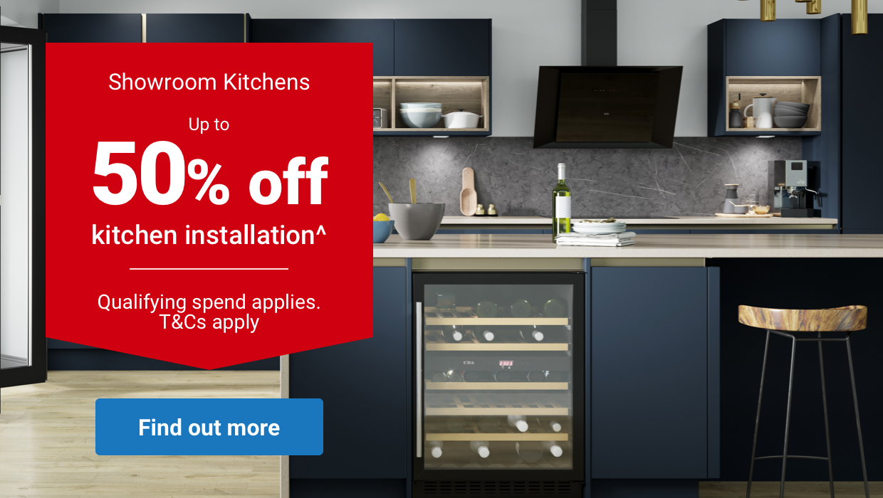  Showroom Kitchens Up to Y0 kitchen installation? Qualifying spend applies. TCs apply 